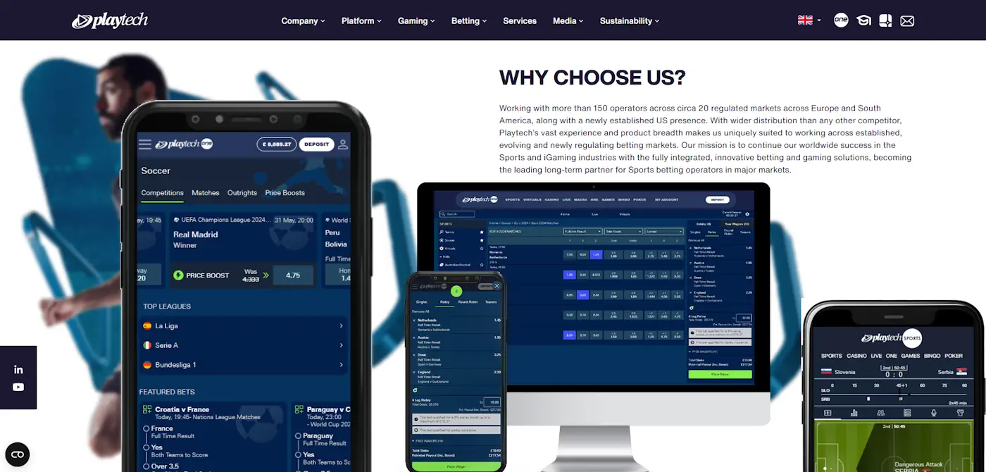 Playtech Sports betting Screenshot